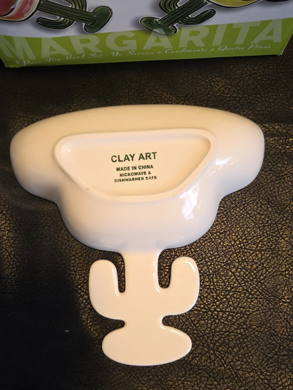 Clay Art Margarita Cactus Serving Bowl Set - Multicolor